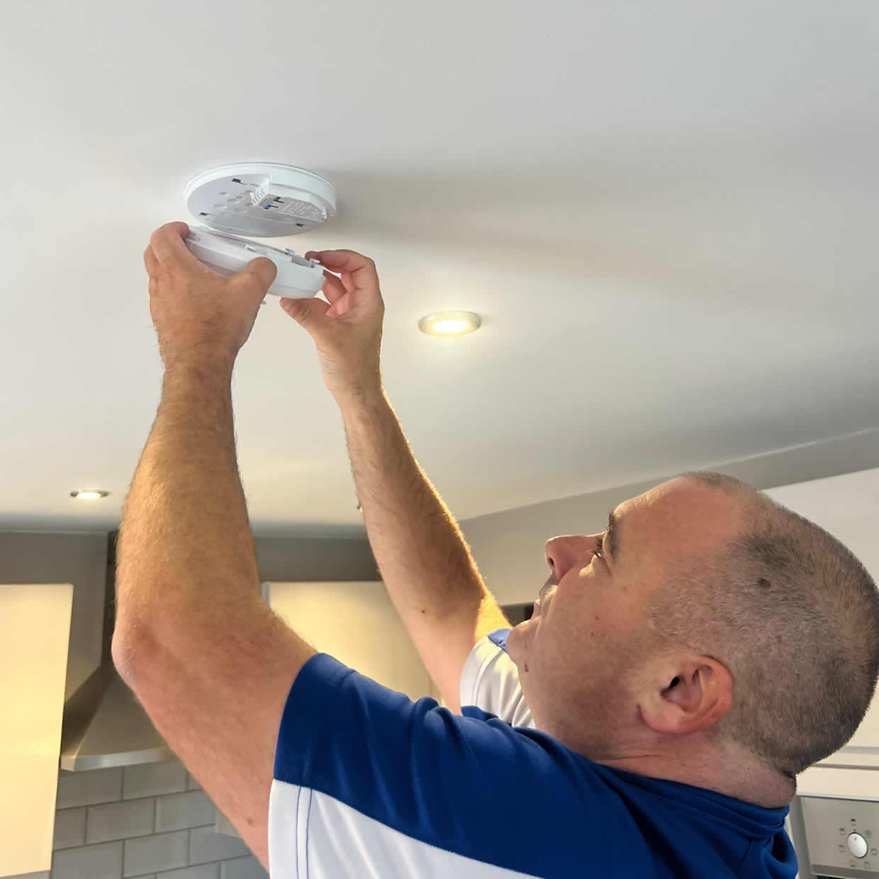 Different types of smoke and heat alarms installed in Craigavon